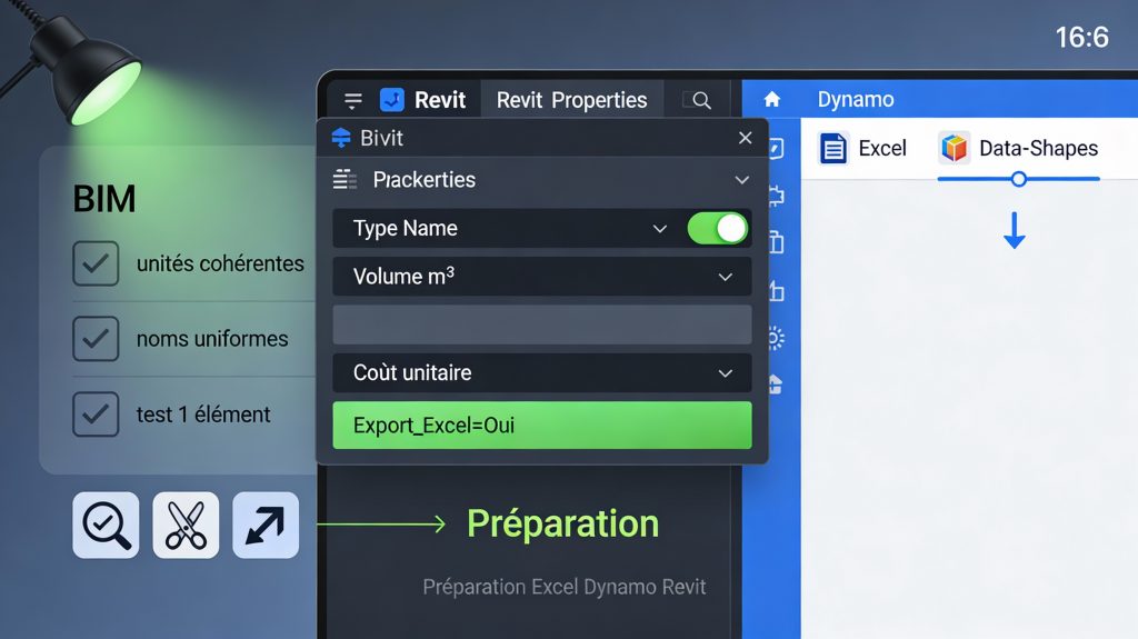 Création d'un fichier Excel avec Dynamo