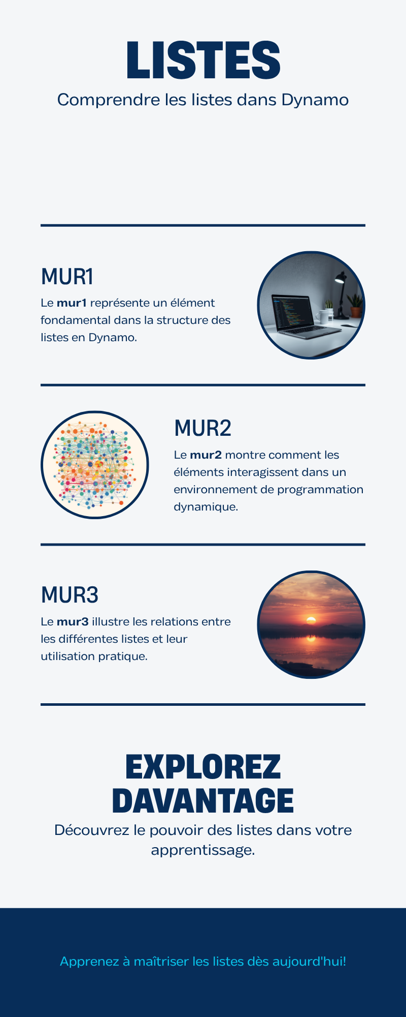 Comprendre les listes Dynamo Revit index commence a zero