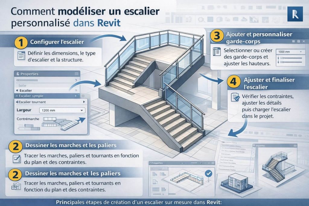 Revit Tutoriel escalier