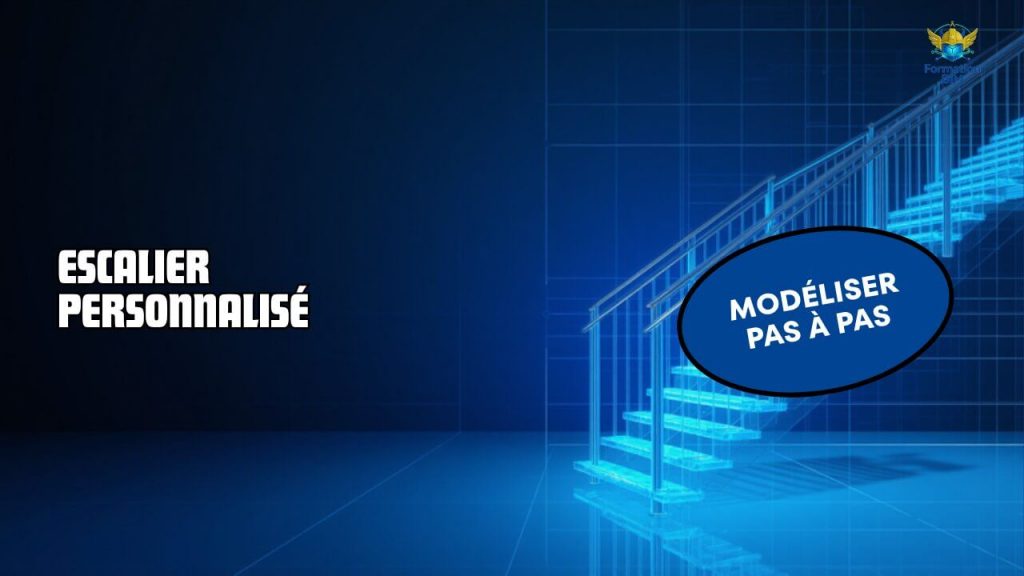 Modéliser un escalier personnalisé dans Revit, pas à pas.
